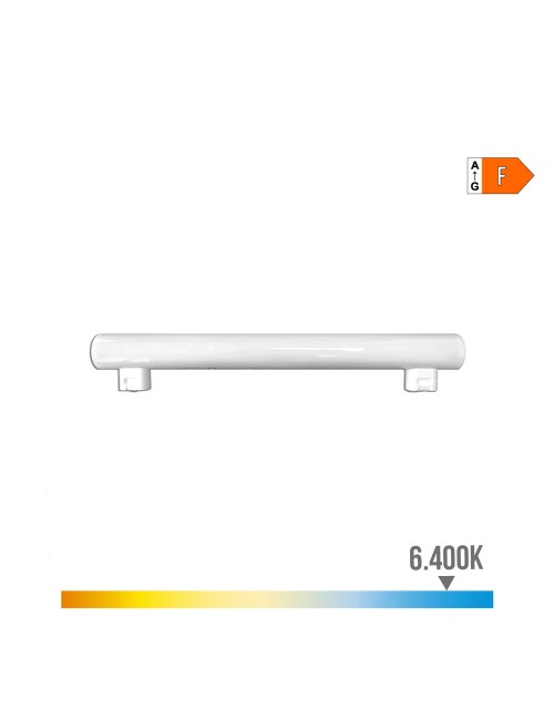 Linestra led 2 casquillos s14s 7 w 750 lm 6400 k luz fria 300 x 30 x 47 mm