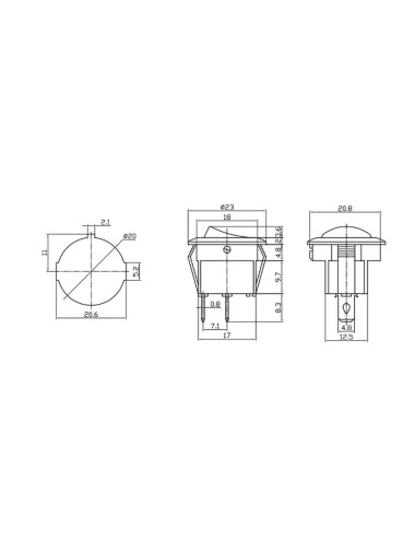 Interruptor de balancin 6,5a 250v