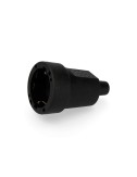 Base aerea de goma 10/16a 250v t/tl ip44 4,8mm negra (retractilada) edm