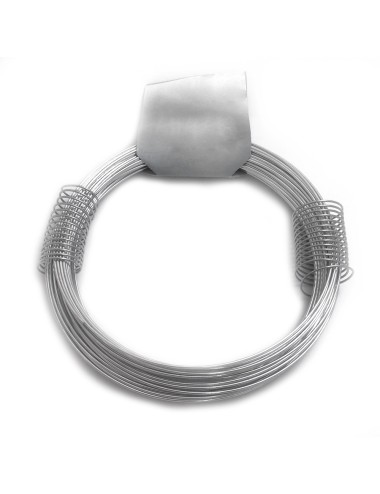 Alambre zincado n° 8, 200 gr, calibre 1,30 mm x 20 m