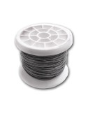 Alambre forrado con bobina n° 6 plateado, calibre 0,40 mm x 50 m