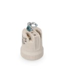 Portalámparas porcelana e-27 beige (envasado)