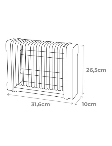 Mata insectos profesional eléctrico 2x6w 30m 31,6x10x26,5cm 340° color negro edm