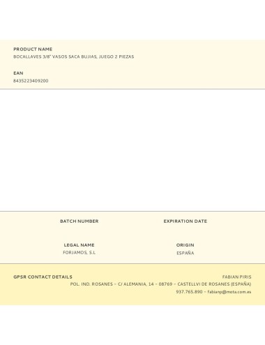 Bocallaves 3/8" vasos saca bujias, juego 2 piezas