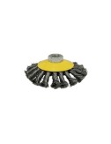 Cepillo conico de alambre trenzado ø100 mm