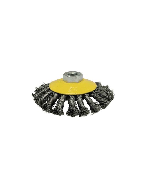 Cepillo conico de alambre trenzado ø100 mm