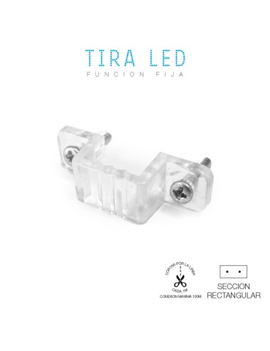 Soporte sujecion para tira de led