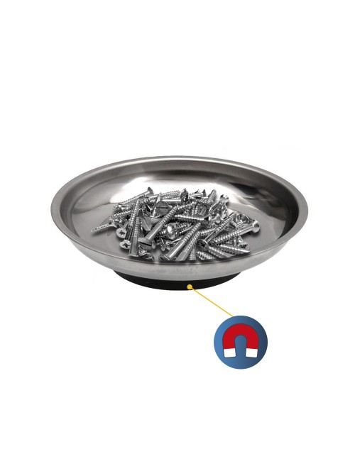 Plato imantado acero inoxidable ø10,5 cm