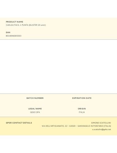 Cuelga facil 1 punta (blister 20 unid.)