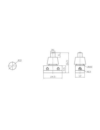 Interruptor unipolar pulsador 2a 250v blanco