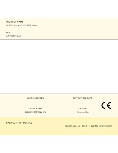Destornillador tester 14cm