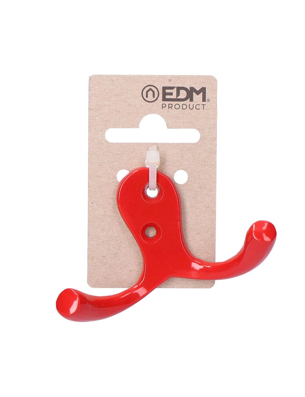 Colgador doble de aluminio rojo