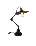 Flexo vintage metálico, altura extensible 40-80 cm, base: ø16 cm e27 60 w