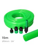 Kit manguera de jardin estandar 15 m (3/4" 19 mm)