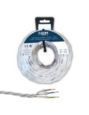 Carrete cable paralelo textil trenzado h07v-k 3 g 2,50 mm blanco, 25 m