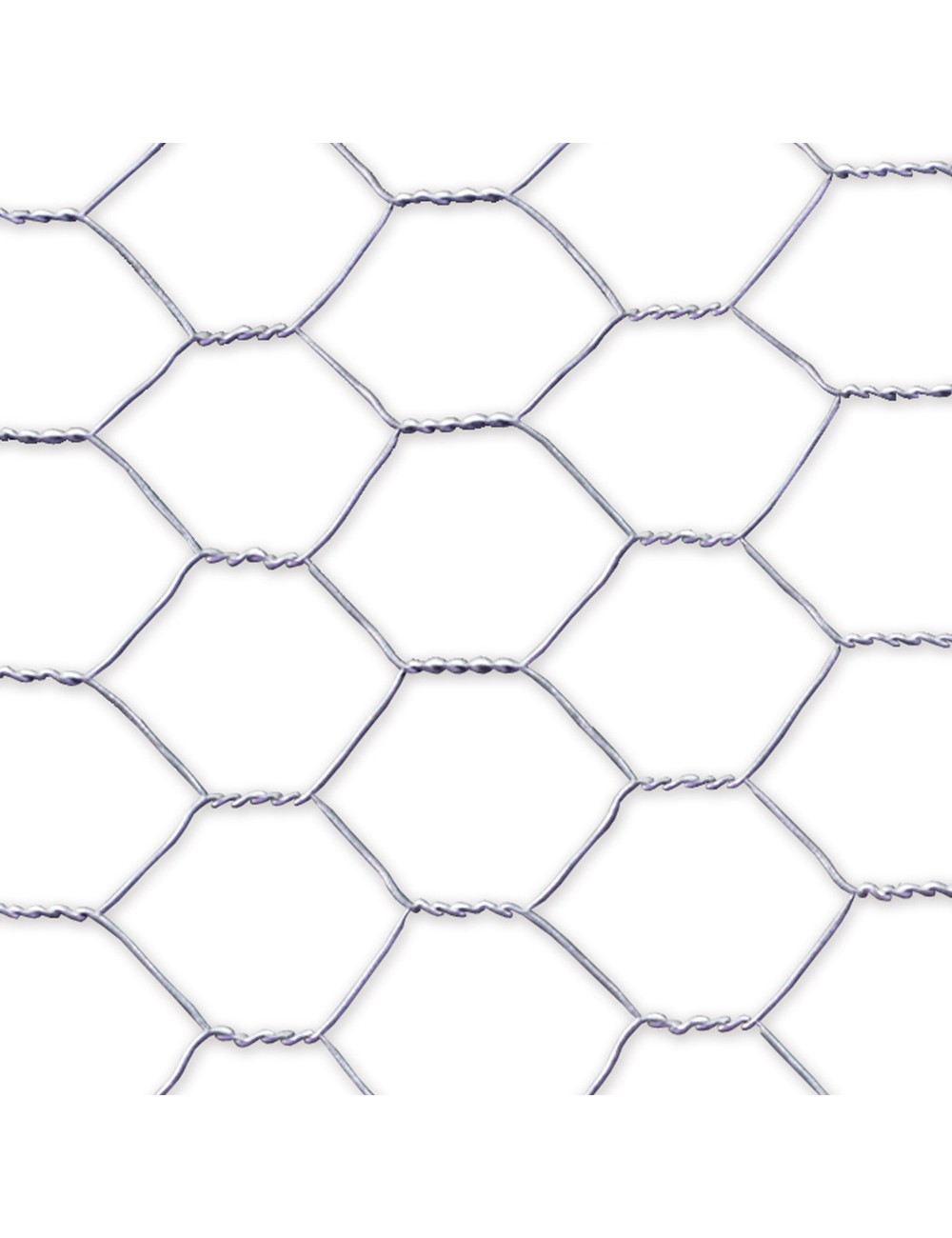 Malla metalica de triple torsion galvanizada cuadro: 19x0,7mm / 0,5x10m