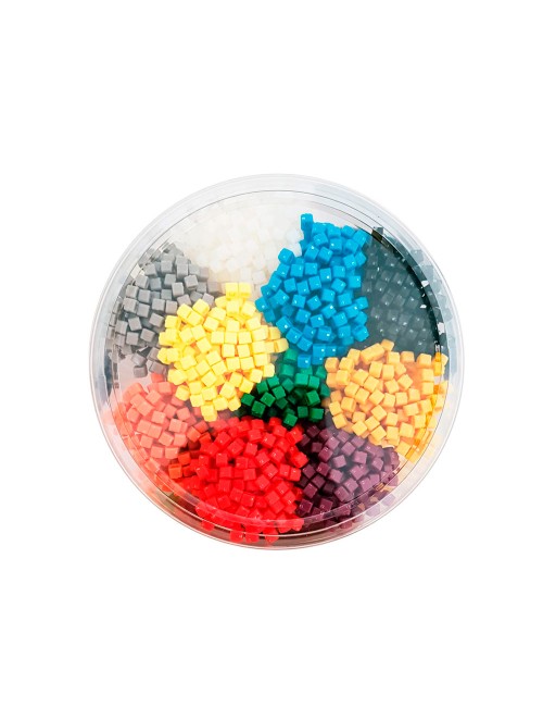 Set de 1000 bridas 100 x 2,5 mm, colores varios, presentacion en bote, nylon alta calidad