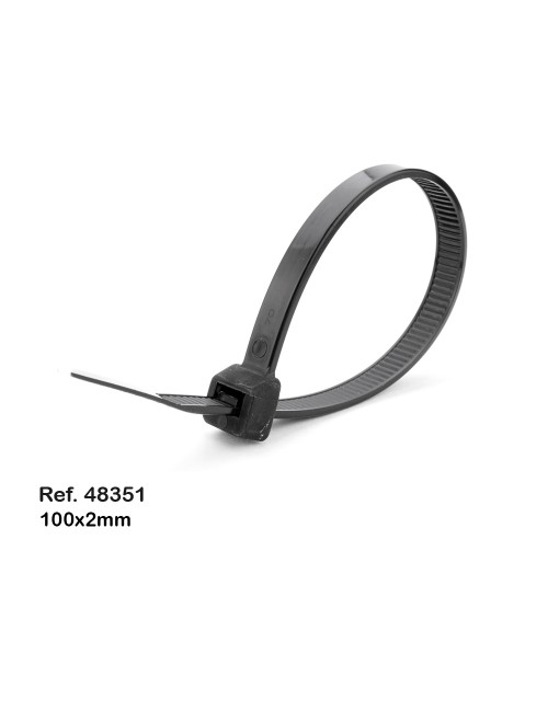 Set de 1000 bridas 100 x 2,5 mm, colores varios, presentacion en bote, nylon alta calidad