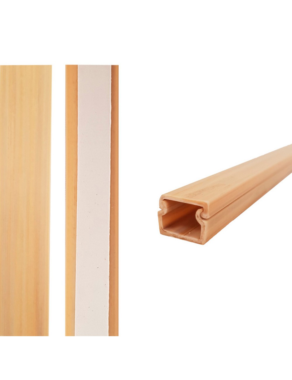 Mini canal adhesiva madera clara 2 m 13 x 10 mm (precio por metro)