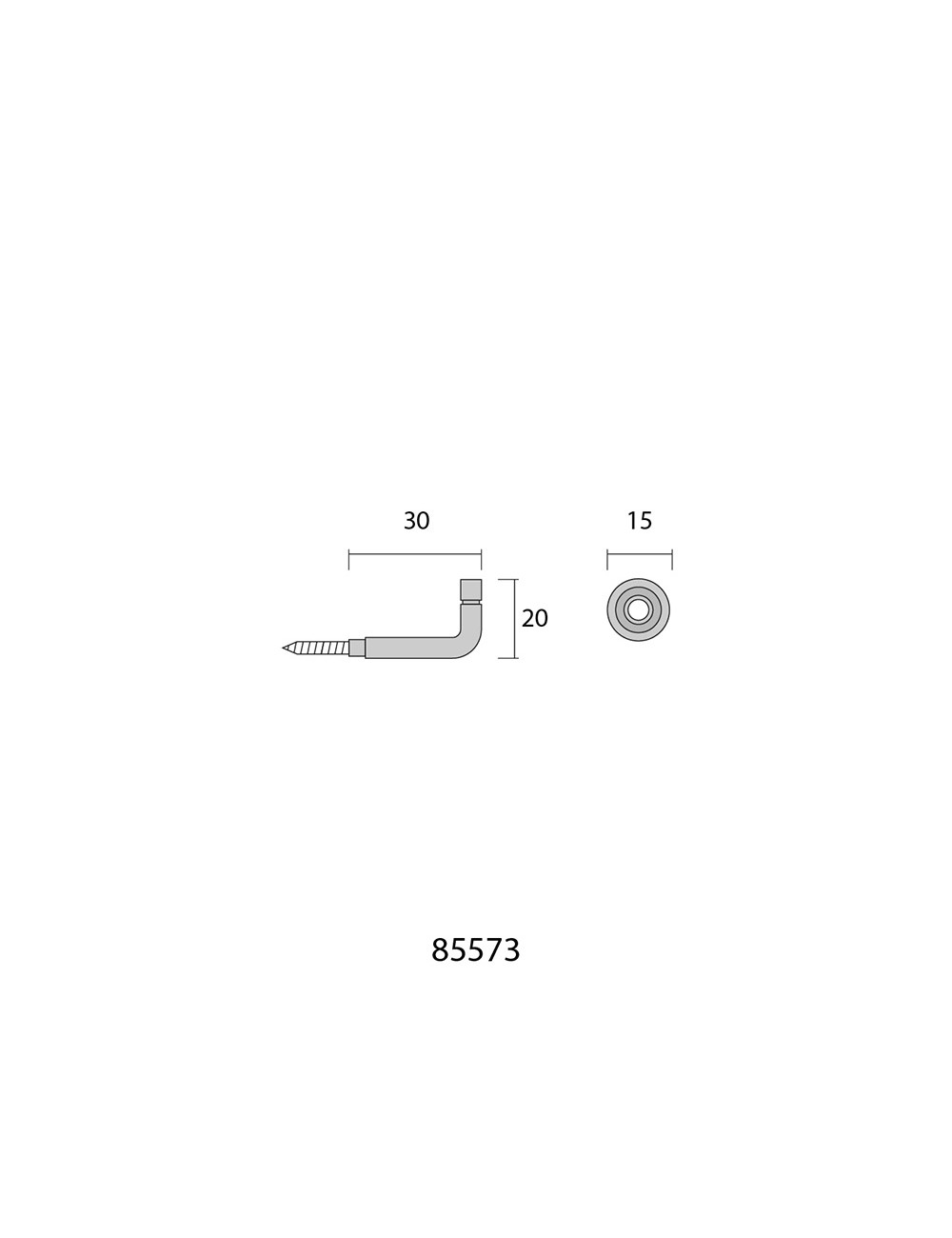 Alzapaños torneados latón niquelado 30 mm. recogedor de cortina, 2 uds