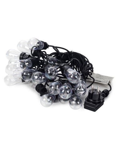 Guirnalda 20 leds uso interior/exterior ip44 luz cálida tipo vintage 12,5m