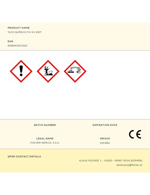 Taco químico fis vs 300t