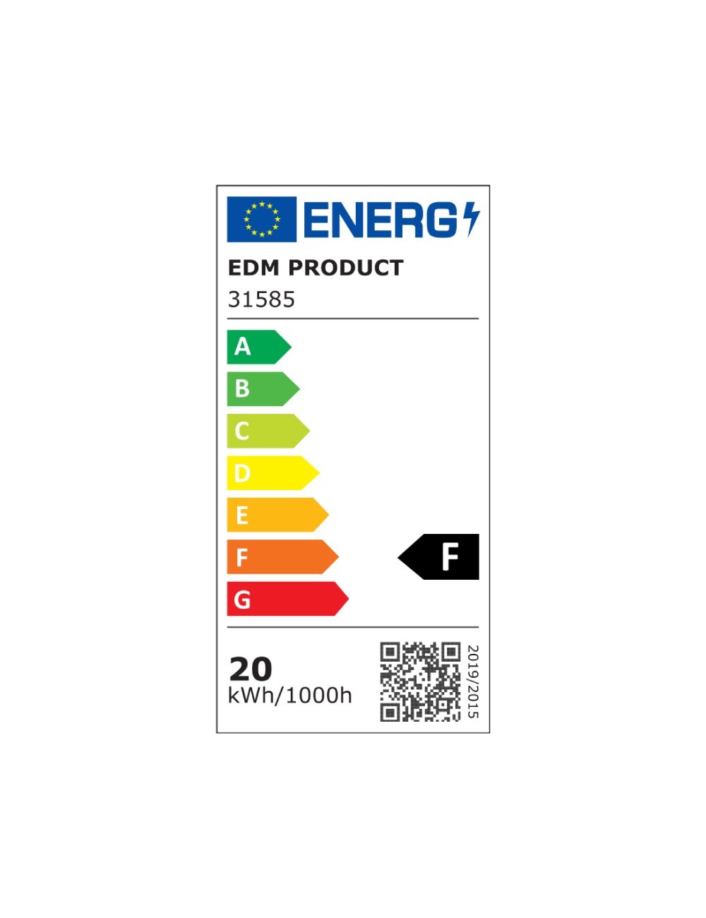 Downlight led empotrable cuadrado 20w luz dia 4000 k 1500 lm color cromado 22 x 22 cm