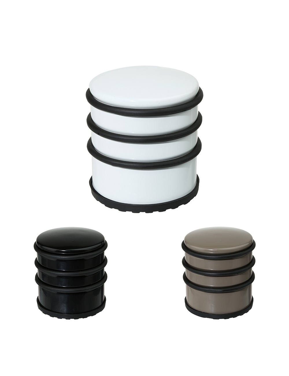 Tope de puerta metal ø7 x 8 cm colores variados