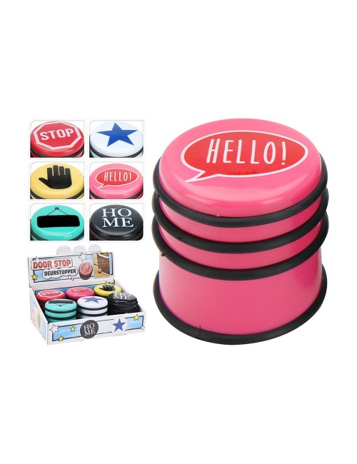 Tope de puerta metal ø7 x 8 cm colores variados