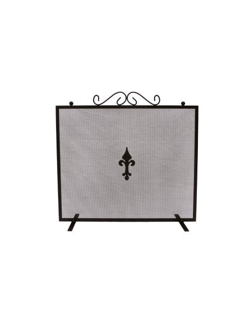 Rejilla salvachispas cuadrada color negro 67,3 x 0,8 x 61 cm