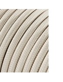 Carrete cable cordón tubular h03vv-f 2 x 0,75 mm beige, 5 m