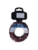 Carrete cable textil trenzado h03vv-f 2 x 0,75 mm burdeos, 5 m