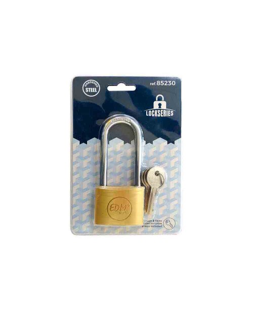 Candado latón arco largo 50 mm