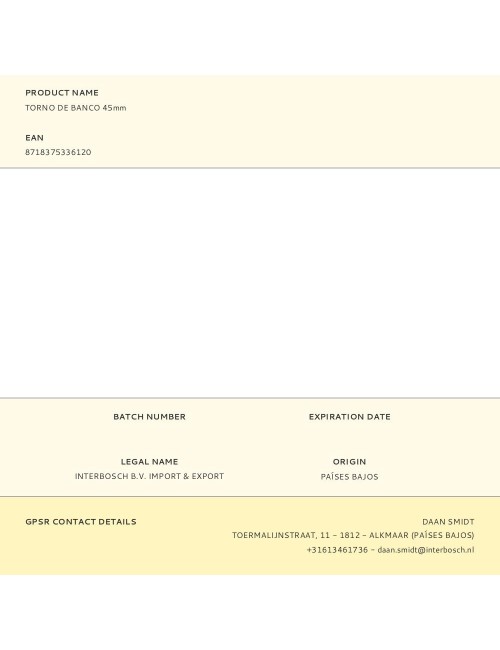 Torno de banco 45 mm