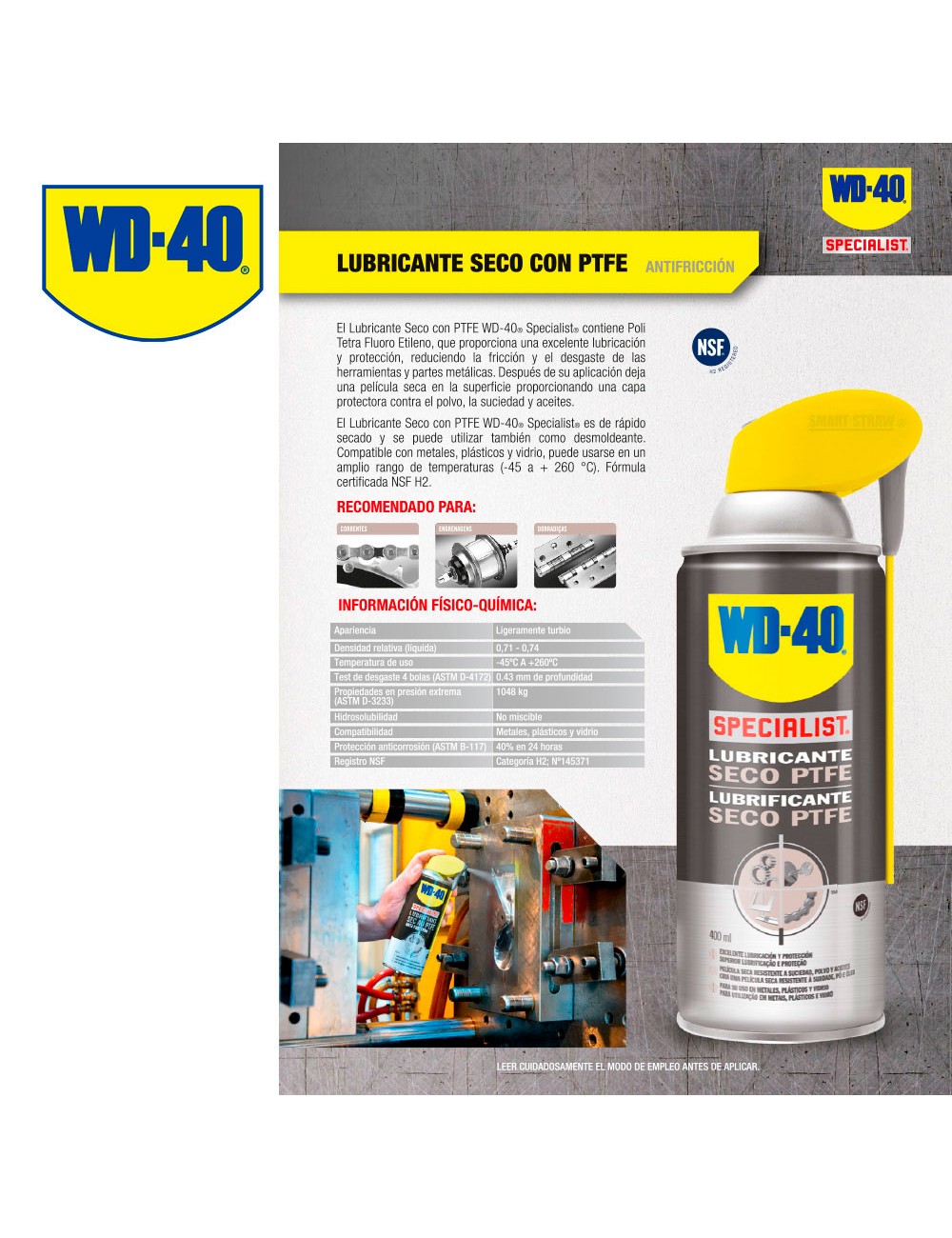 Specialist lubricante en seco 400 ml