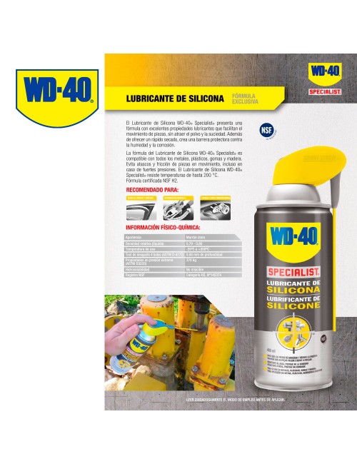 Specialist lubricante de silicona 400 ml