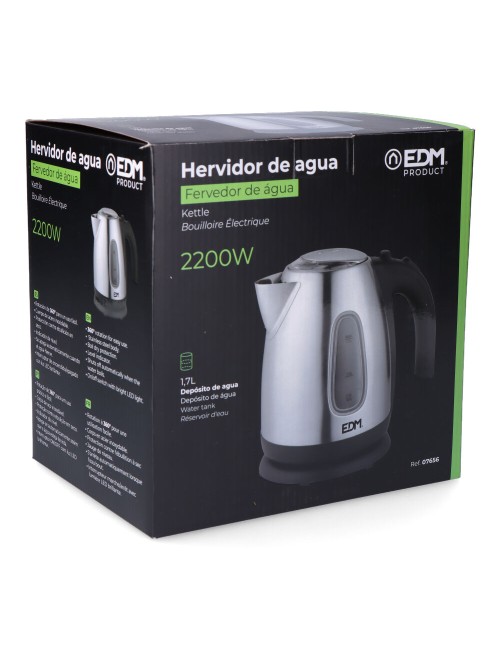 Hervidor de agua electrico "kettle". 2200 w 1,7 l