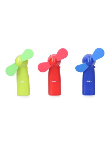 Ventilador a pilas "funny colors" 2 x aa (no incluidas) edm colores surtidos