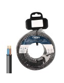 Carrete cable paralelo plano vvk(h2) 06/1kv 2 x 2,50 mm negra, 20 m