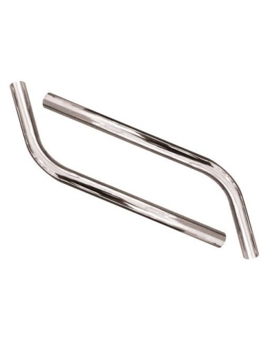 2 TUBOS DE ASPIRACIÓN CROMADOS Ø 38 MM