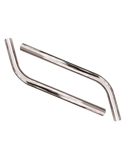 2 TUBOS DE ASPIRACIÓN CROMADOS Ø 38 MM