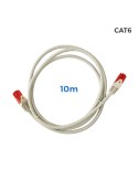 Cable utp cat.6 latiguillo rj45 cobre lszh gris 10 m