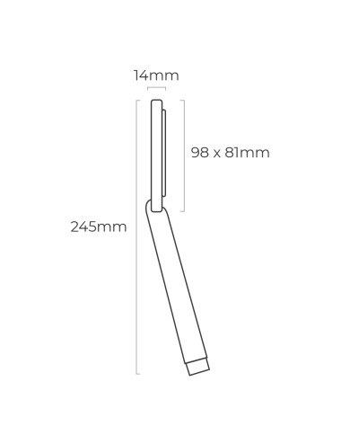 Mango de ducha anticalcareo 1 funcion color cromo