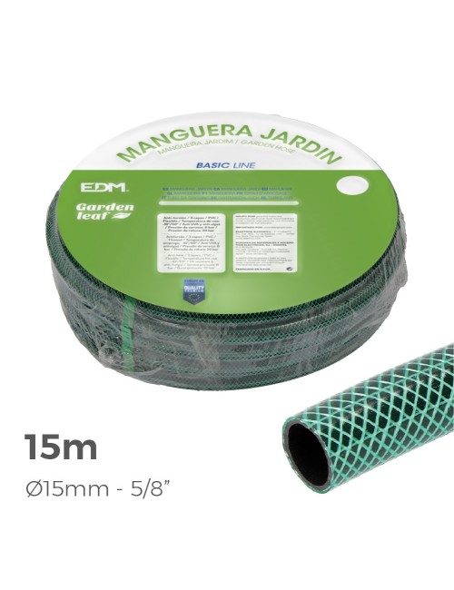 Manguera de jardin basic 15 m (5/8" 15 mm)