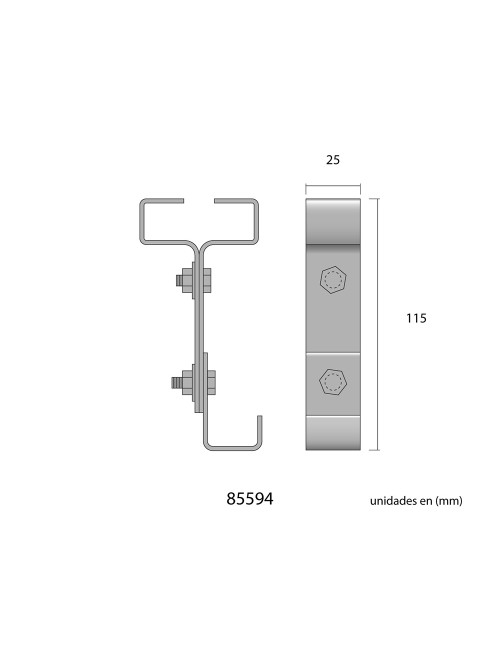 Soporte viga ipn 10 zinc