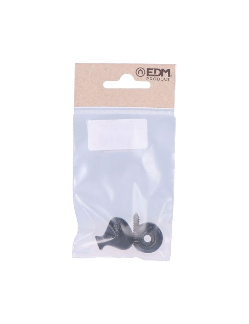 Pomo ovalado 22mm hierro forjado