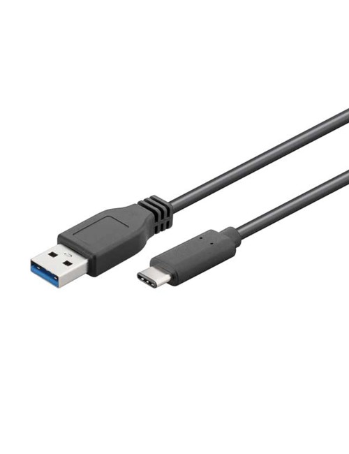 Cable usb-a a usb-c 1 m negro