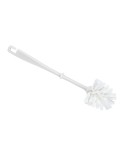 Escobilla para wc de plastico pvc blanca