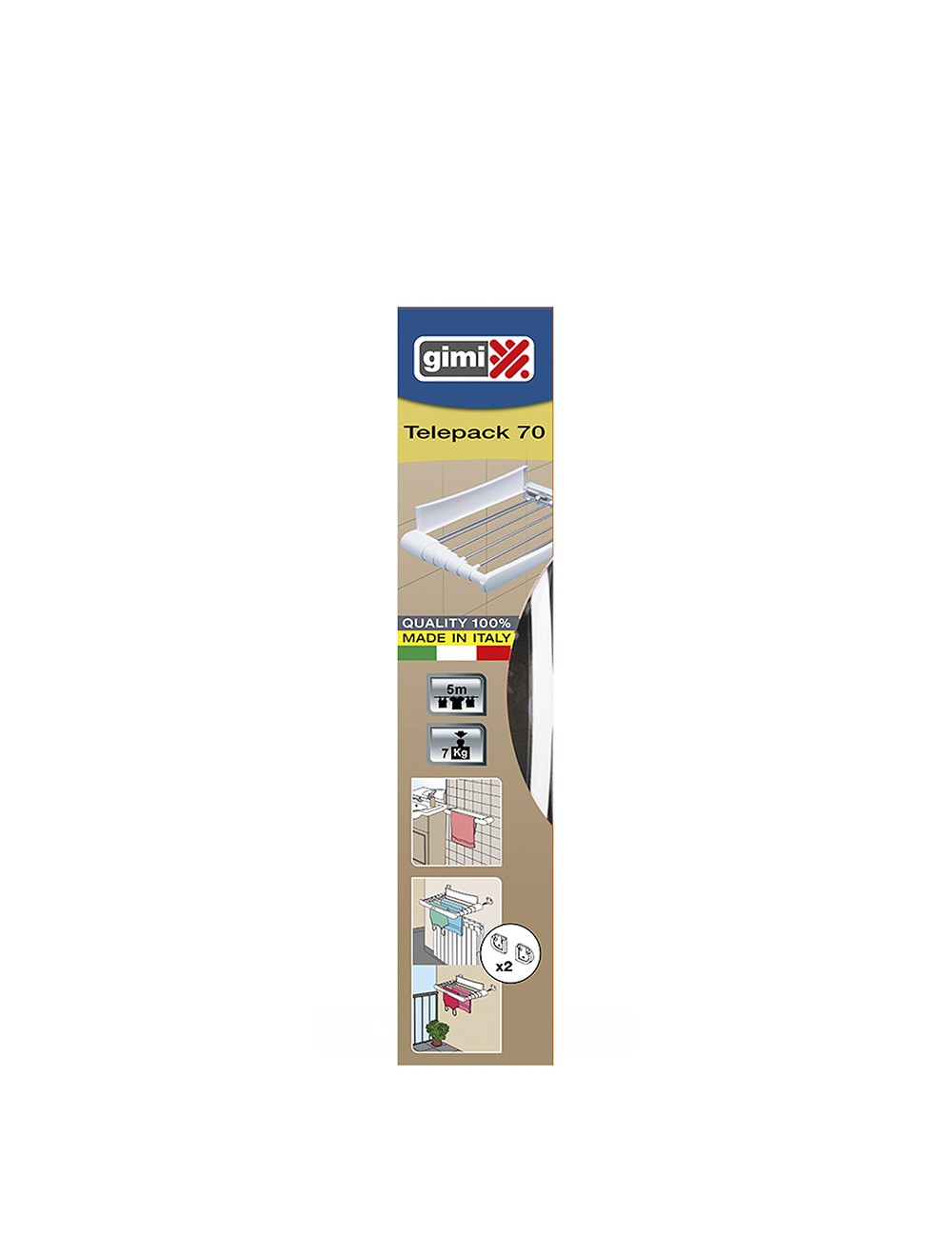 Tendedero telepack 70 , tendido 5 m