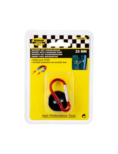 Imán con mosquetón 25 mm